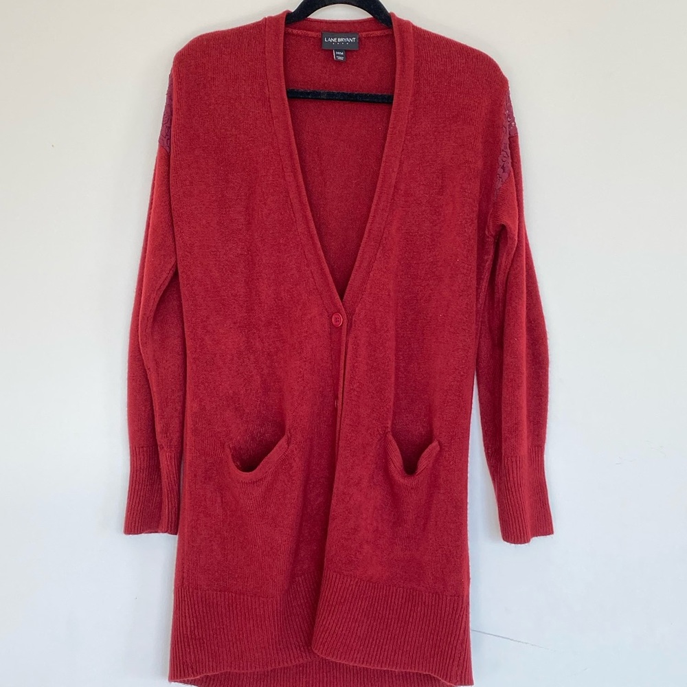 Lane Bryant Long Button up Cardigan